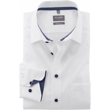 Olymp Mens Big Size Egyptian Cotton Comfort Fit Long Sleeve Formal Shirt
