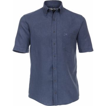 Casa Moda Mens Big Size Casual Linen Short Sleeve Shirt