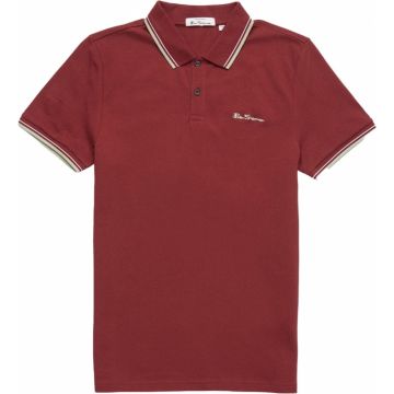 Ben Sherman Mens Big Size Organic Cotton Signature Fashion Polo Shirt