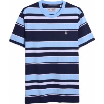 Penguin Mens Big Size Stripped Organic Cotton Crew Neck T Shirt