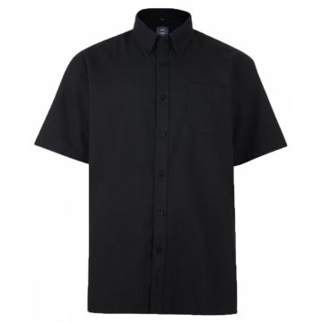 Kam Mens Big Size Plain Short Sleeve Oxford Shirt