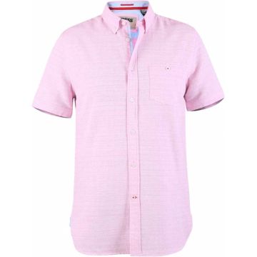 Mens Big Size Duke STRATFORD - D555 Short Sleeve Button Down Cotton Shirt