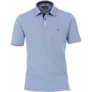 Casa Moda Mens Big Size Stretch Plain Cotton Polo With Contrast Collar