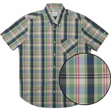 Ben Sherman Mens Big Size Gingham Overcheck Button Down Collar Cotton Casual Short Sleeve Shirt With Breast Pocket