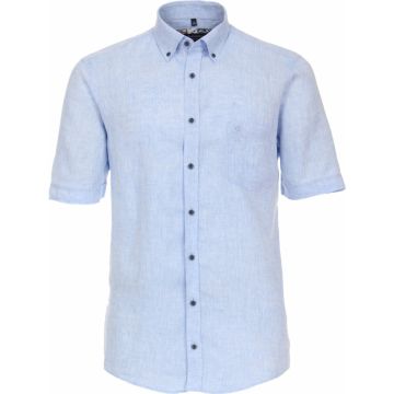 Casa Moda Mens Big Size Casual Linen Short Sleeve Shirt