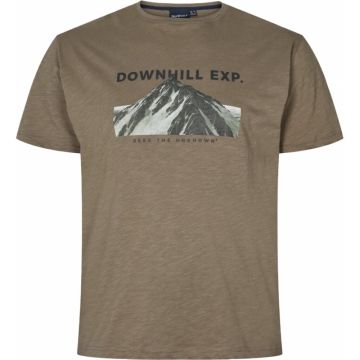 North 56 Mens Big Size Downhill Exp Print Crew Neck Cotton T Shirt