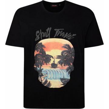 Espionage Mens Big Size Skull Trader Print Crew Neck T Shirt