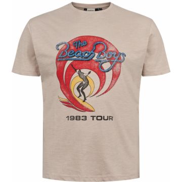 North 56 Denim Mens Big Size Beach Boys Print Cotton Crew neck T Shirt
