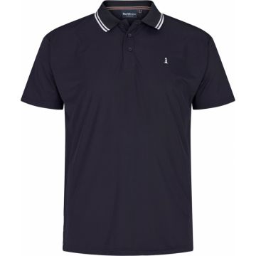 North 56°4 Mens Big Size Performance Stretch Polo With Contrast Collar Trim