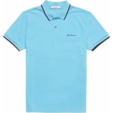 Ben Sherman Mens Big Size Organic Cotton Signature Fashion Polo Shirt