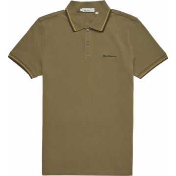 Ben Sherman Mens Big Size Organic Cotton Signature Fashion Polo Shirt