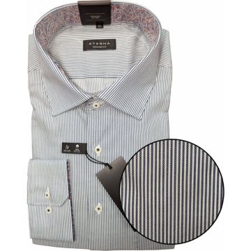 Eterna Mens Big Size Cotton Comfort Fit Candy Stripe Formal Long Sleeve Shirt