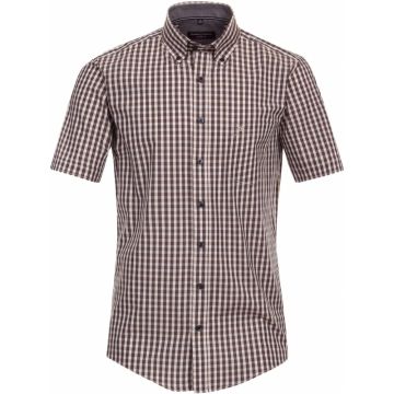 Casa Moda Mens Big Size Short Sleeve Check Shirt