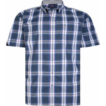 Espionage Mens Big Size Cotton Button Down Collar Short Sleeve Shirt