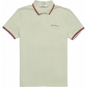 Ben Sherman Mens Big Size Organic Cotton Signature Fashion Polo Shirt