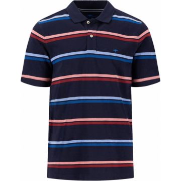 Fynch Hatton Mens Big Size Multi Stripe Polo Shirt