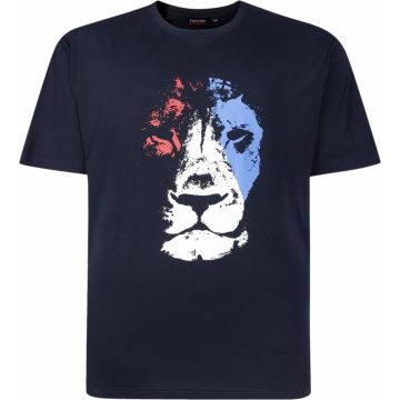 Espionage Mens Big Size Abstract Lion Print Tshirt