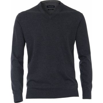 Casa Moda Plain Pima Cotton V Neck Knitwear