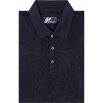 Mish Mash Mens Big Size Floral Pattern Stretch Polo