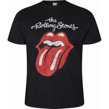 North 56 Denim Mens Big Size Rolloing Stones Cotton Crew Neck T Shirt