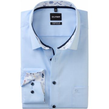 Olymp Mens Big Size Plain Formal Long Sleeve Shirt