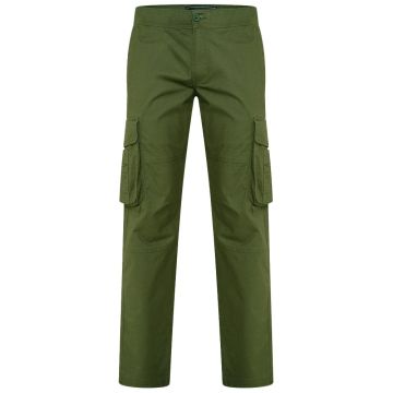 Kam Mens Big Size Elasticated Waist Stretch Fit Cargo Trousers