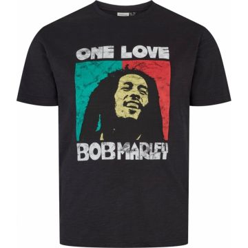 North Denim Mens Big Size Bob Marley Print Crew Neck T Shirt