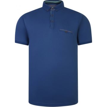 Peter Gribby Mens Big Size Button Down Collar Soft Touch Cotton Polo With Breast Pocket