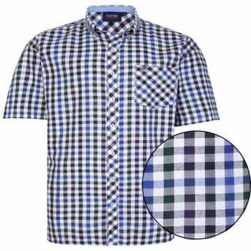 Mens Big size Espionage Button Down Collar Check Shirt