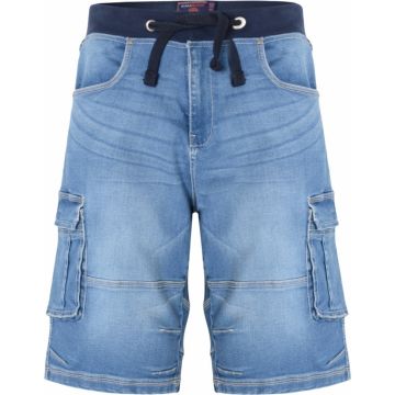 Kam Mens Big Size Cotton Stretch Combat Short With Elastic And Drawstring Waistband