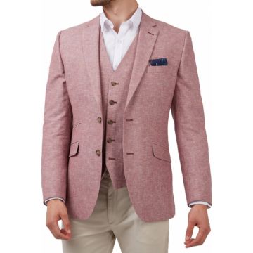 Scott Mens Big Size Linen Mix Summer Weight Single Breasted Sports Jacket
