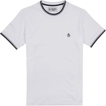 Penguin Mens Big Size Organic Cotton Crew Neck T Shirt with contrast Trim