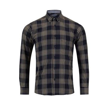 Douglas+Grahame Mens Big Size Big Check Button Down Collar Casual Short Sleeve Shirt