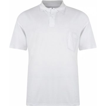 Kam Mens Big Size Plain Polo Shirt With Chest Pocket