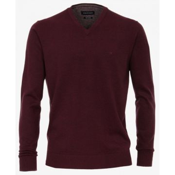 Casa Moda Plain Pima Cotton V Neck Knitwear