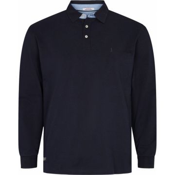 North 56°4 Mens Big Size Long Sleeve Plain Cotton Pique Polo