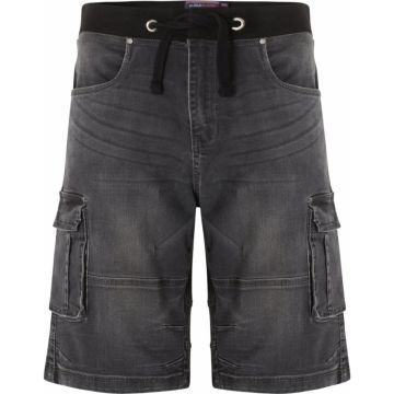 Kam Mens Big Size Cotton Stretch Combat Short With Elastic And Drawstring Waistband