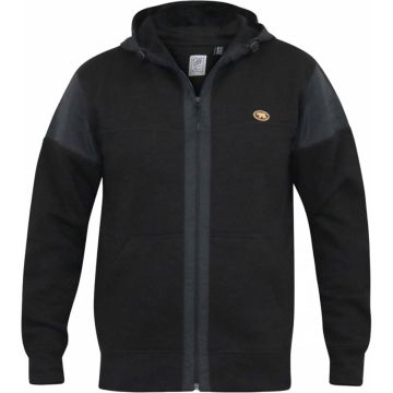 D555 Mens Big Size Fashion Zip Through Hoodie