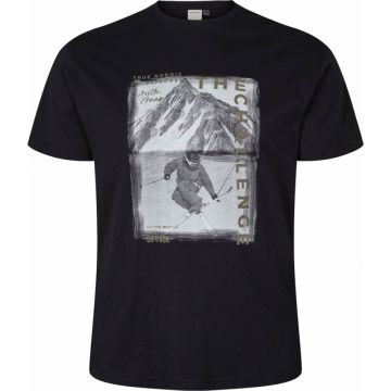 NORTH 56°4 Mens Big Size  The Challenge Ski Print Cotton Crew Neck T Shirt