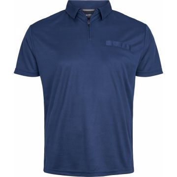North 56 Mens Big Size Cool Effect Performance Zip Neck Short Sleeve Polo