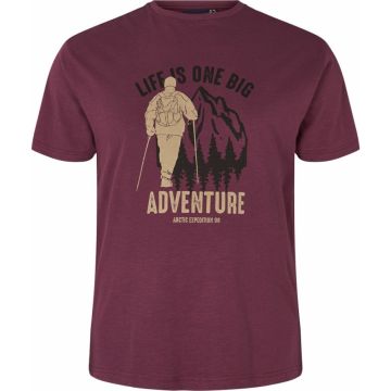 Replika Mens Big Size Explorer Print Logo Cotton Crew Neck T Shirt