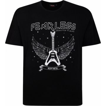 Espionage Mens Big Size Heavy Metal Guitar Print T Shirt