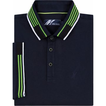 Mish Mash Mens Big Size Pattern Contrast Fashion Polo