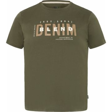 Blend Mens Big Size Branded Logo T Shirt