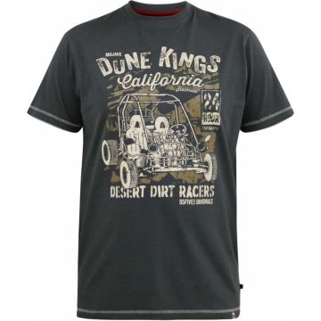 D555 Dune Kings Buggy Printed Crew Neck Cotton T-Shirt