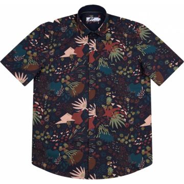 Mish Mash Mens Big Size Abstract Print Short Sleeve Shirt