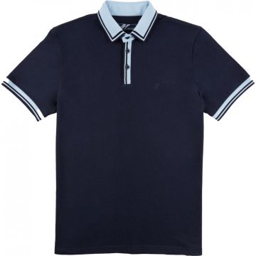 Mish Mash Mens Big Size Contrast Collar cotton Short Sleeve Polo