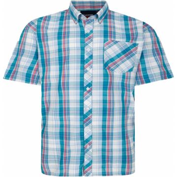 Espionage Mens Big Size Button Down Collar Short Sleeve Shirt