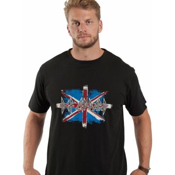 North 56 Mens Big Size Def Lepard Cotton Crew Neck T Shirt