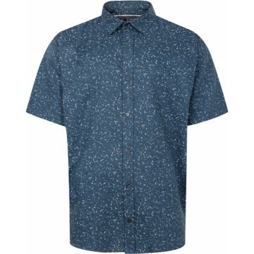 Ed Baxter Mens Big Size Abstract Print Cotton Casual Short Sleeve Shirt